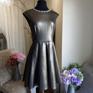 🍒NWT🍒 TED BAKER BEJEWELED FIT & FLARE DRESS